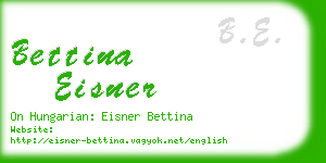 bettina eisner business card